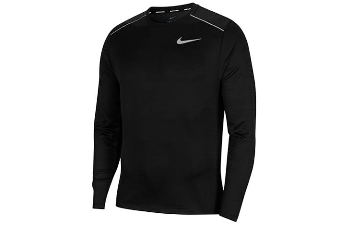 Nike Nike T Shirts Men's Black Crew Neck Moderate Straight Fit