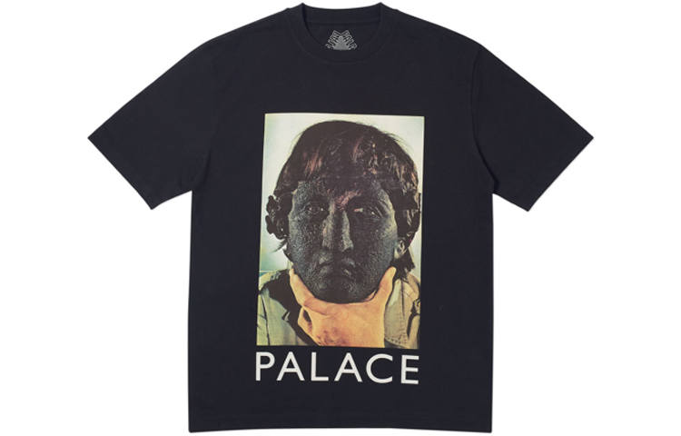 PALACE T Shirts Unisex Black Crew Neck Moderate