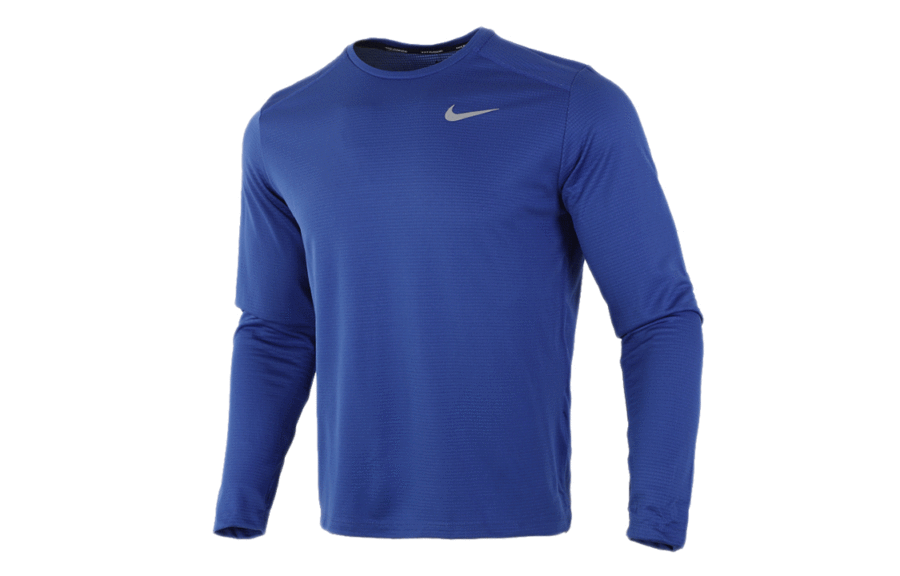 Nike Nike T Shirts Men's Royal Blue Crew Neck Moderate Straight Fit