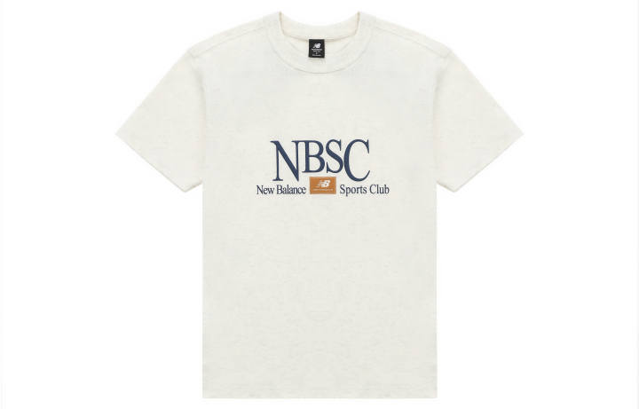 New Balance New Balance Drop Shoulder Sleeve T Shirt Men's White