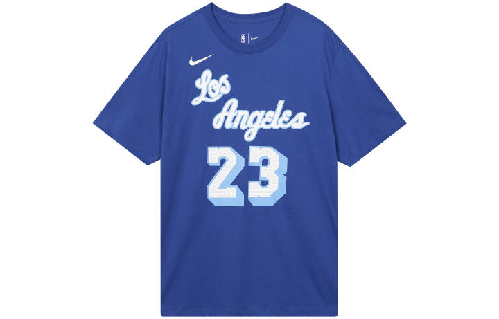 Nike Nike T Shirts Men's Rush Blue Crew Neck Moderate