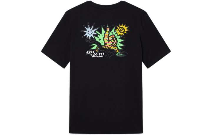 Nike Nike T Shirts Men's Black Crew Neck Moderate