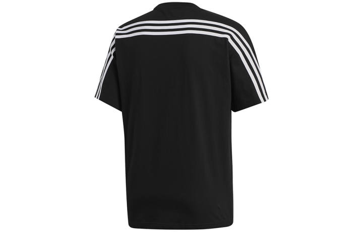 Adidas Adidas T Shirts Men's Black Crew Neck Moderate Straight Fit