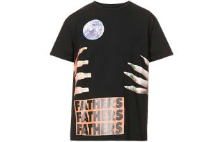 RAF SIMONS T Shirts Men's Black Crew Neck Moderate Straight Fit