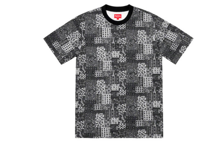 Supreme Supreme Patchwork Paisley Short Sleeve Top
