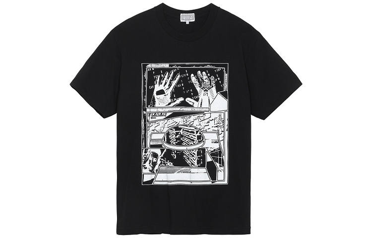 Cav Empt T Shirts Unisex Black Crew Neck Moderate Straight Fit