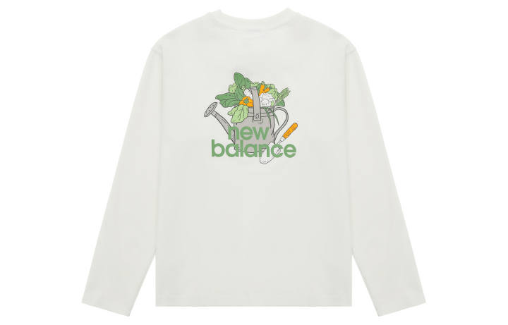 New Balance New Balance Drop Shoulder Sleeve T Shirt Unisex White