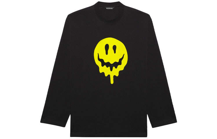 Balenciaga T Shirt Loose Fit Unisex Black