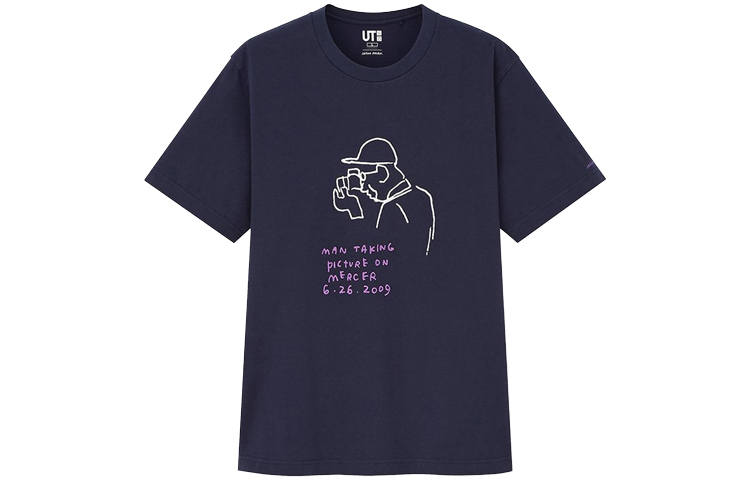UNIQLO x Jason Polan T Shirt Unisex Navy Blue