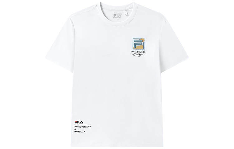 FILA Heritage T Shirt Men's Standard White