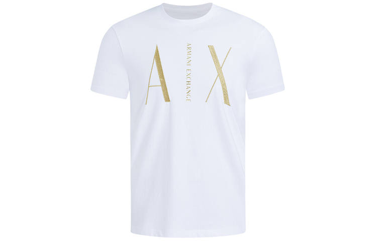 EMPORIO ARMANI T Shirts Men's White Crew Neck Moderate Straight Fit