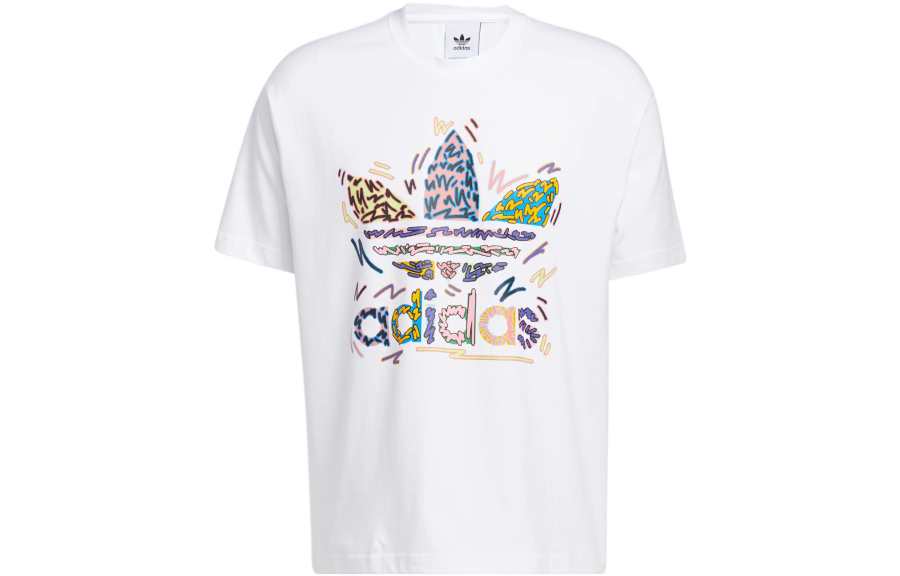 Adidas Originals LOVE UNITES TREFOIL T Shirt Unisex White