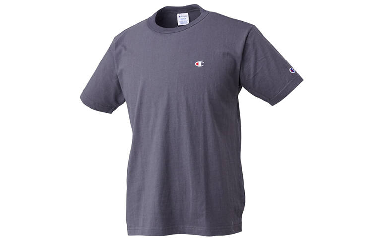 Champion T Shirt Japan Version Unisex Charcoal Gray