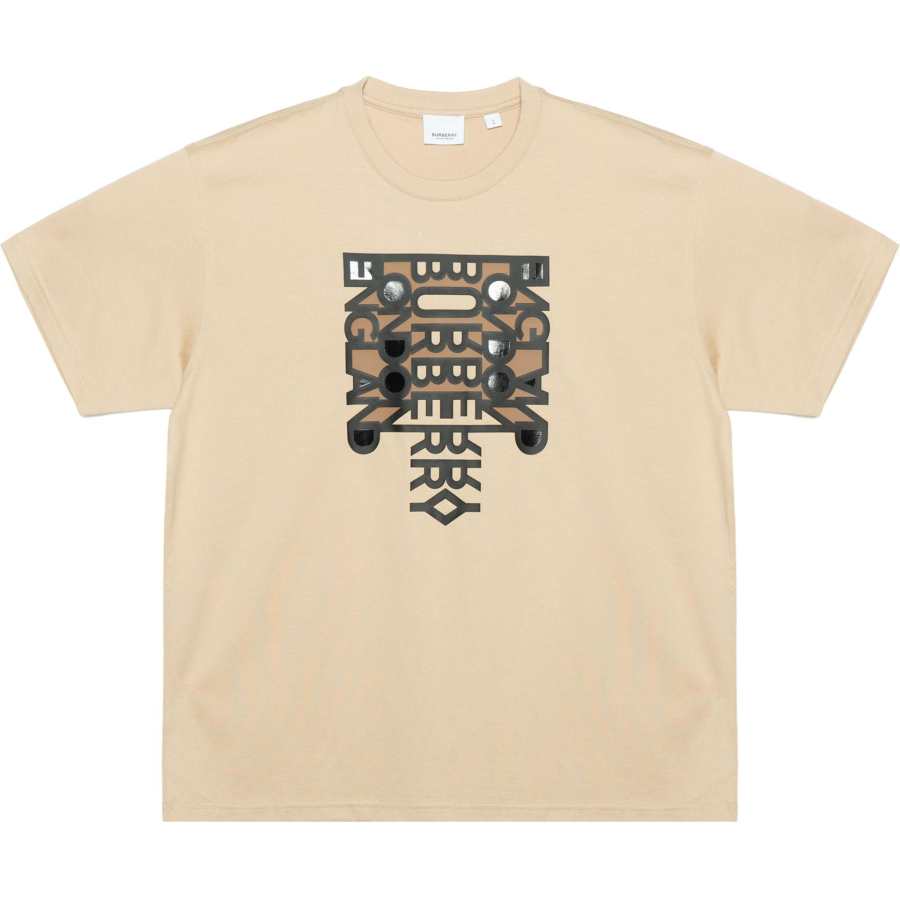 Burberry Logo Print Oversized T Shirt