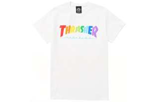 Thrasher T Shirt US Version Unisex White