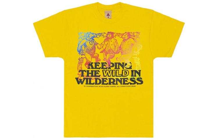 Nike Nike ACG Alphabet Printing Athleisure Casual Sports T-shirt Yellow