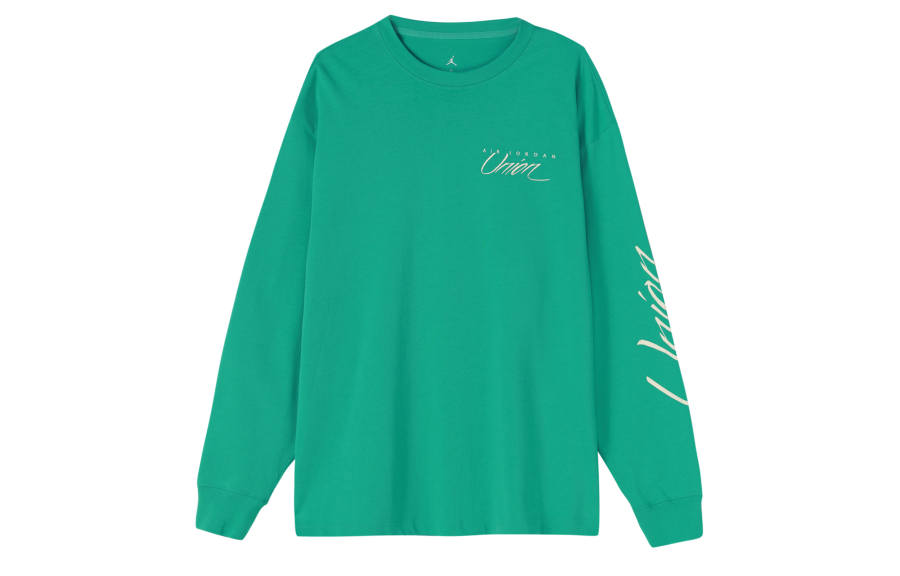 Jordan Jordan x Union Drop Shoulder Sleeve T Shirt Men's Power Green