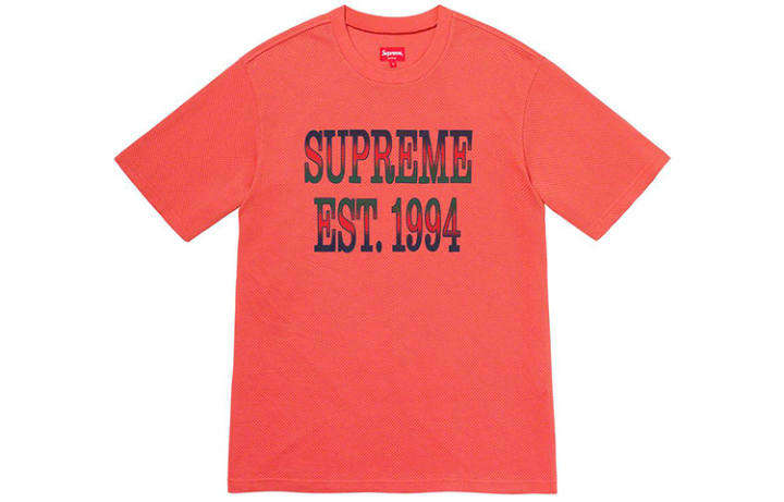 Supreme Supreme Cotton Mesh Gradient Logo S/S Top