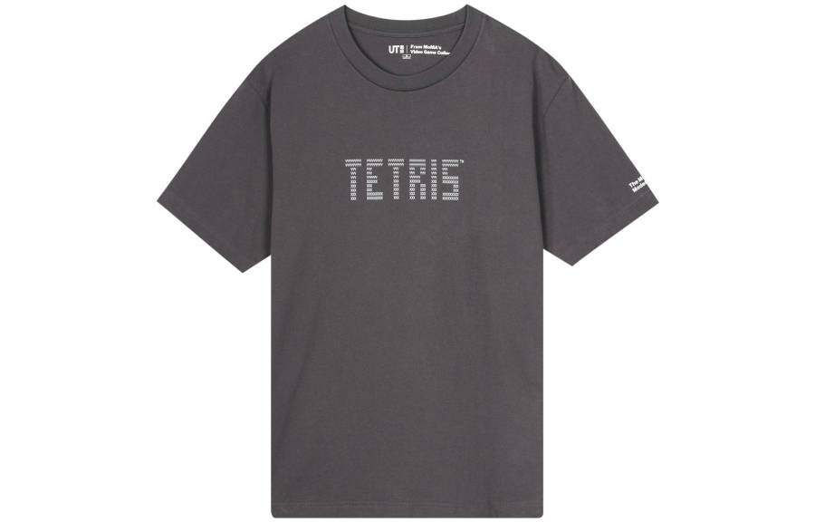 UNIQLO T Shirts Unisex Asphalt Gray Crew Neck Moderate Other