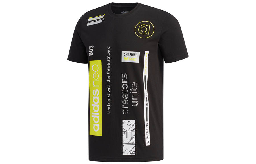 Adidas Neo Set in Sleeve T Shirt Men's Black
