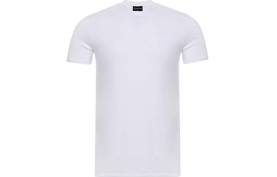 EMPORIO ARMANI T Shirts Men's White Crew Neck Moderate