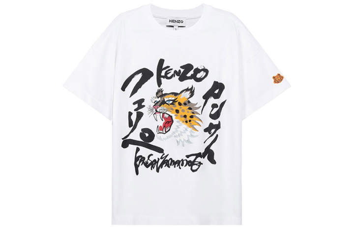 KENZO KENZO T Shirts Men's White Crew Neck Moderate Straight Fit