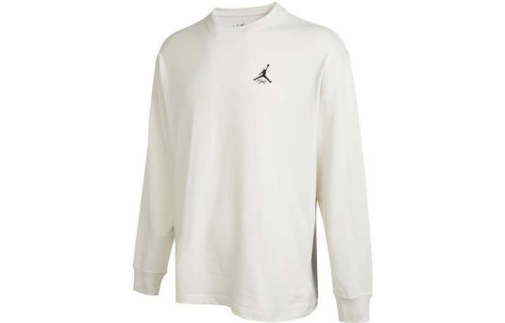 Jordan Jordan T Shirts Men's Beige Crew Neck Moderate Straight Fit