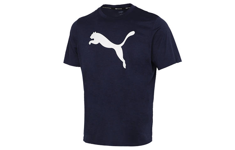 PUMA Drop Shoulder Sleeve T-Shirt Men's Tweed Blue
