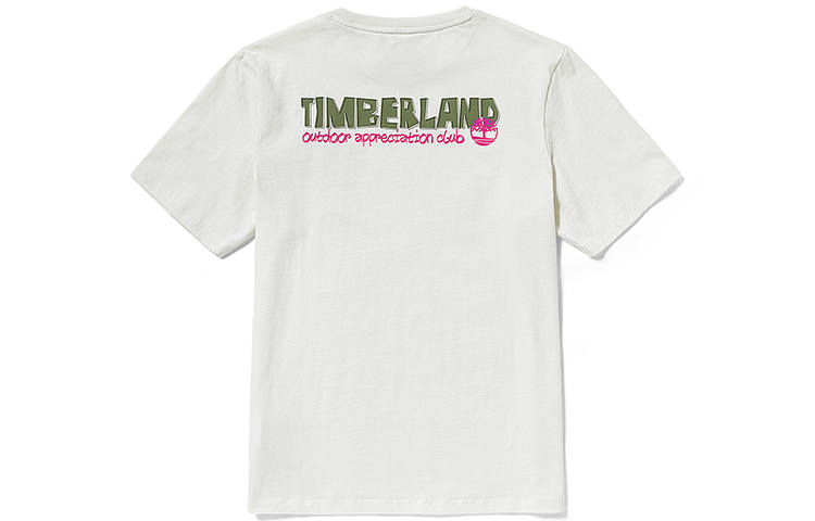 Timberland T Shirt Men's Vintage White