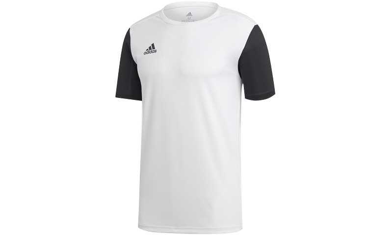 Adidas Adidas T Shirts Men's Black/White Crew Neck Moderate Straight Fit