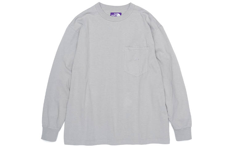 THE NORTH FACE PURPLE LABEL Drop Shoulder Sleeve T Shirt Unisex Gray