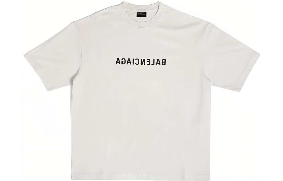 Balenciaga Mirror Balenciaga SS23 T Shirt Unisex Beige Yellow