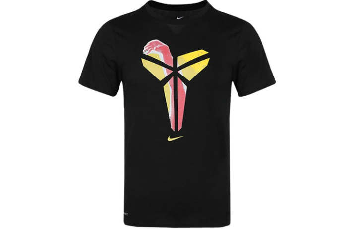 Nike Nike T Shirts Men's Black Crew Neck Moderate Straight Fit