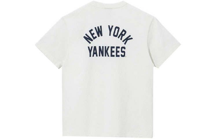 New Era T Shirt Trendy Versatile Men's Ecru