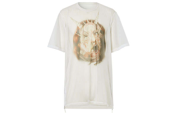Burberry T Shirts Men's White Crew Neck Moderate Straight Fit
