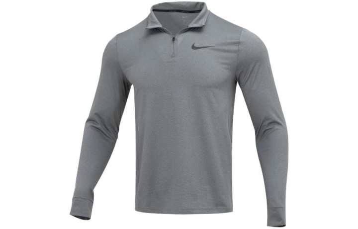 Nike Nike T Shirts Men's Gray Stand Collar Moderate Straight Fit
