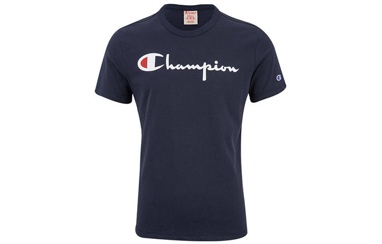 Champion Straight Fit T Shirt Men's Dark Blue