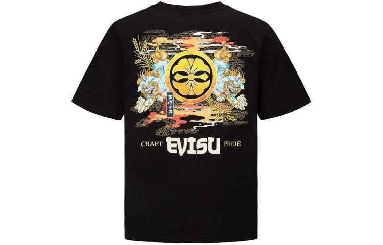 EVISU EVISU T Shirts Men's Crew Neck Moderate