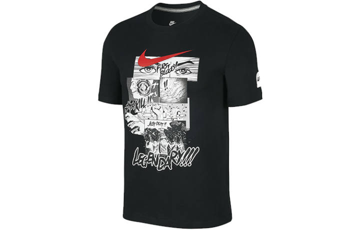 Nike Nike T Shirts Men's Crew Neck Moderate Straight Fit