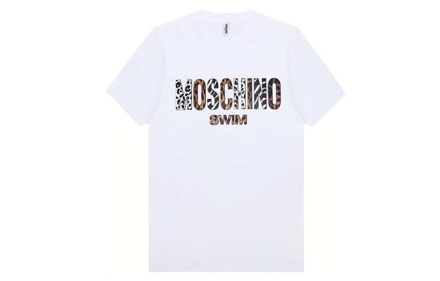 MOSCHINO Regular T Shirt Unisex White