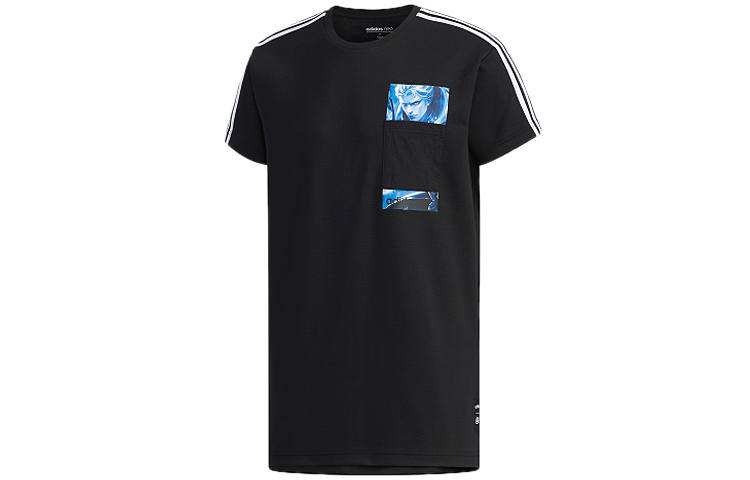 Adidas Neo X HONOR OF KINGS T Shirts Men's Crew Neck Moderate Straight Fit