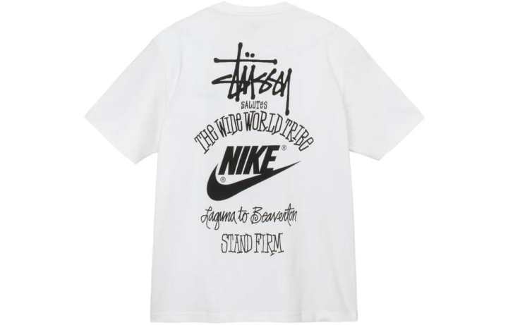 Nike Nike X Stussy SS23 T Shirt Asia Version Men's White