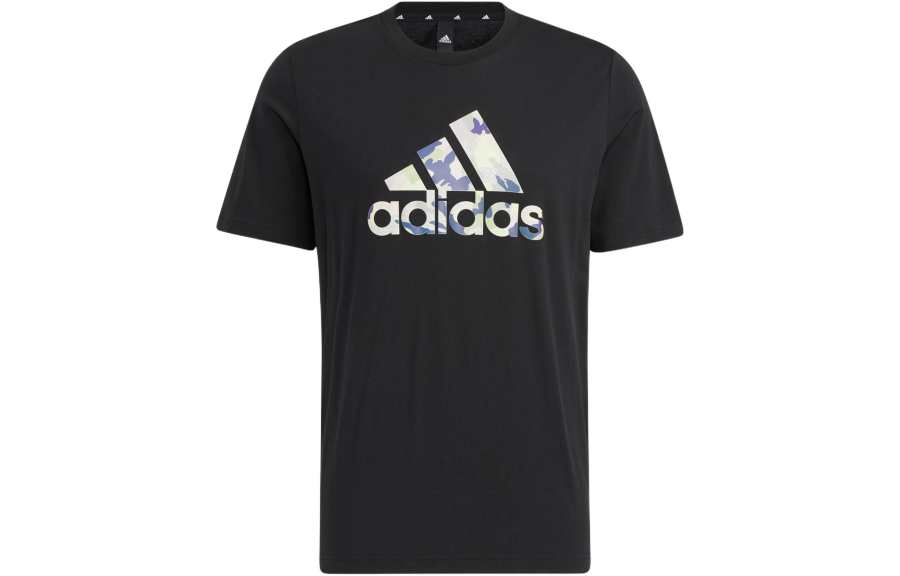 Adidas Adidas T Shirts Men's Black Crew Neck Moderate Straight Fit