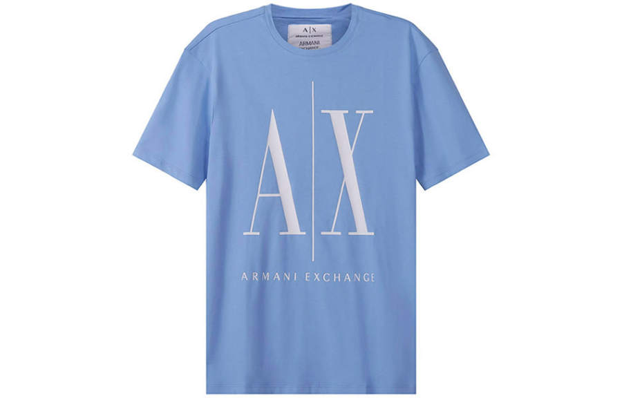 ARMANI EXCHANGE ARMANI EXCHANGEAE SS22 T Shirt Men's Light Blue