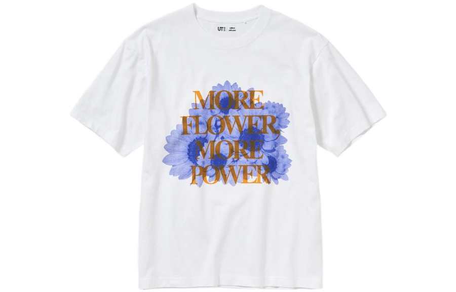 UNIQLO Drop Shoulder Sleeve T Shirt Unisex White