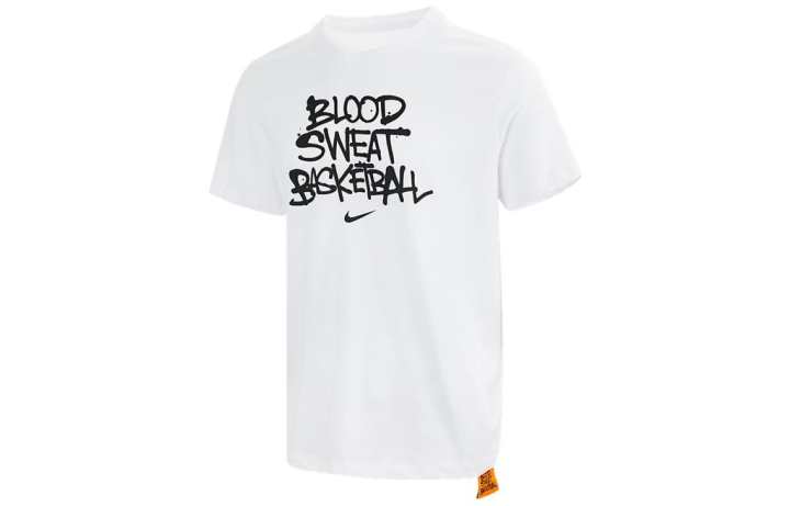 Nike Nike T Shirts Men's White Crew Neck Moderate Straight Fit