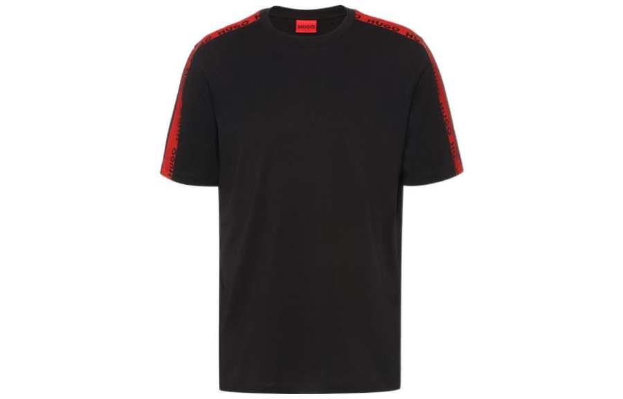 HUGO BOSS T Shirts Men's Black Crew Neck Moderate