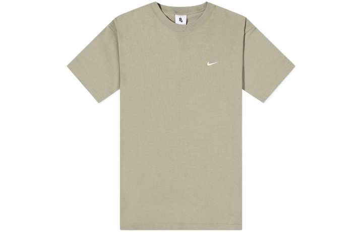 Nike Nike T Shirts Men's Light Brown Crew Neck Moderate Straight Fit