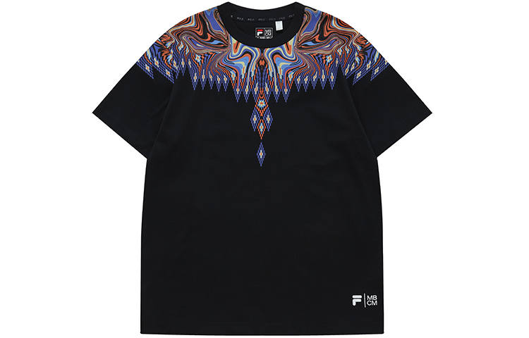 FILA FUSION x Marcelo Burlon SS22 T Shirt Unisex Pitch Black
