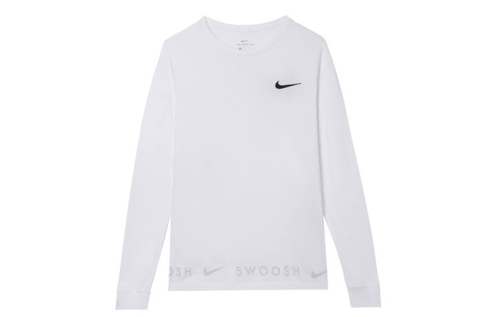 Nike Nike T Shirts Men's White Crew Neck Moderate Straight Fit